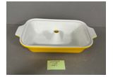 Yellow Color-Glaze Round Porcelain Dinner Plate