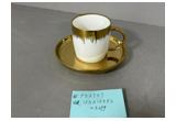 Electroplated Porcelain Cup & Saucer Set