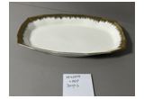 Electroplated Round Porcelain Dinner Plate