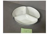 Glazed Oval Reinforced Porcelain Serving Plate