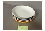 Color-Glaze Round Porcelain Dessert Plate
