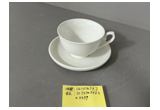 Glazed Reinforced Porcelain Cup & Saucer Set