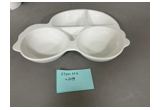 Color-Glaze Oval Porcelain Serving Plate