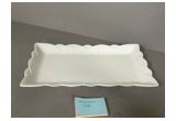Glazed Oval Reinforced Porcelain Serving Platter