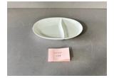 Glazed Oval Reinforced Porcelain Serving Plate
