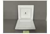 High-White Round Porcelain Dinner Plate