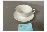Glazed Reinforced Porcelain Cup & Saucer Set