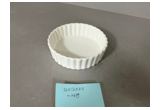 Glazed Round Reinforced Porcelain Dessert Plate