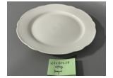 Glazed Round Reinforced Porcelain Dinner Plate