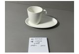 Glazed Reinforced Porcelain Cup & Saucer Set