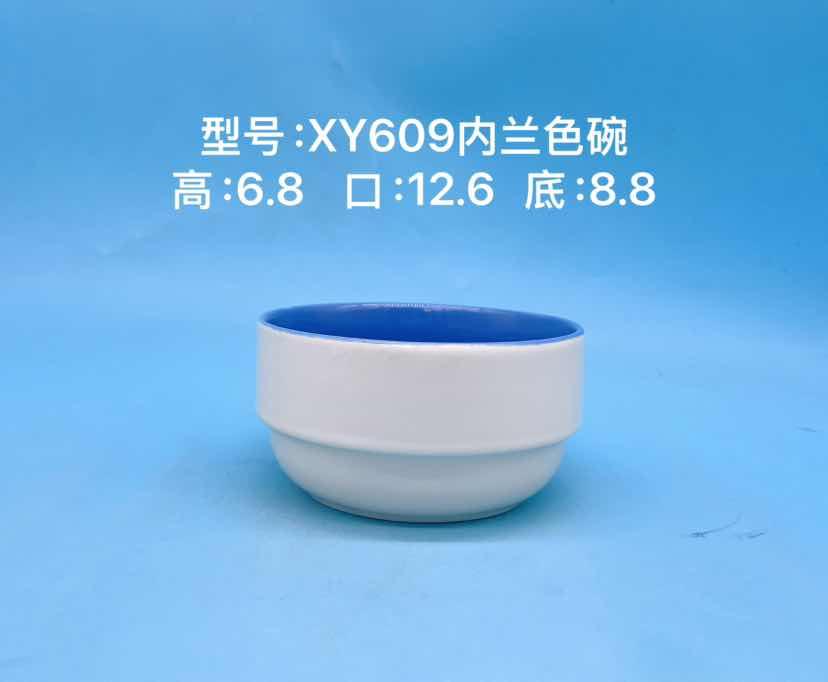 Colored Interior Ceramic Bowl