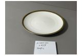 Electroplated Round Porcelain Dinner Plate