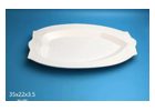 Blue Oval Reinforced Porcelain Serving Platter
