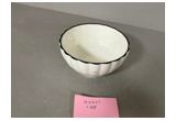 Black-Rim Reinforced Porcelain Bowl
