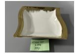 Electroplated Round Porcelain Dinner Plate