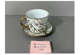 Gold-Rim Oval Porcelain Serving Platter