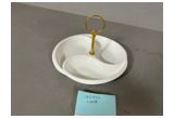 Glazed Round Reinforced Porcelain Dessert Plate