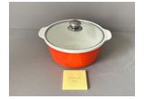 Red Color-Glaze Porcelain Serving Bowl