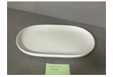 Glazed Oval Reinforced Porcelain Serving Platter