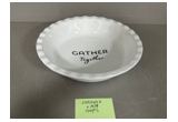 High-White Porcelain Serving Bowl