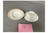 Decorated Round Porcelain Dessert Plate