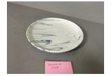 Grey Stone-Texture Round Porcelain Dinner Plate