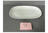 Glazed Oval Reinforced Porcelain Serving Plate