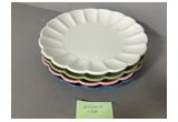 Color-Glaze Round Porcelain Dinner Plate