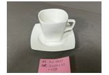 Glazed Reinforced Porcelain Cup & Saucer Set