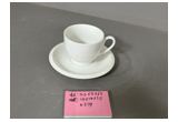 Glazed Reinforced Porcelain Cup & Saucer Set