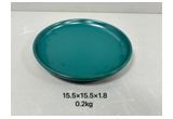 Blue Color-Glaze Round Porcelain Dinner Plate
