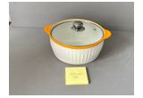 Yellow Color-Glaze Porcelain Serving Bowl