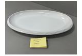 High-White Oval Porcelain Serving Platter