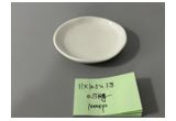 Glazed Round Reinforced Porcelain Dessert Plate