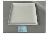 High-White Round Porcelain Dinner Plate