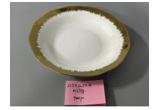 Electroplated Round Porcelain Dinner Plate