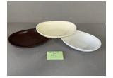 Color-Glaze Round Porcelain Dinner Plate
