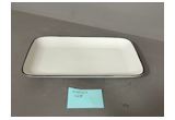 Black-Rim Oval Porcelain Serving Platter
