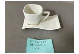 Glazed Reinforced Porcelain Cup & Saucer Set