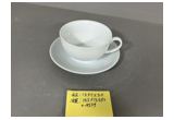 High-White Porcelain Cup & Saucer Set