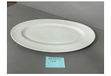 Glazed Oval Reinforced Porcelain Serving Platter