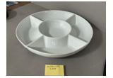 Yellow Color-Glaze Porcelain Serving Dish