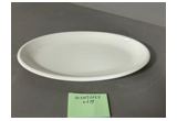 Glazed Oval Reinforced Porcelain Serving Platter