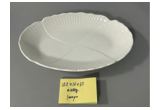 Glazed Oval Reinforced Porcelain Serving Plate