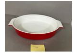 Orange Color-Glaze Porcelain Serving Dish