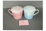 Red Decorated Porcelain Cup