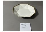 Electroplated Porcelain Serving Bowl