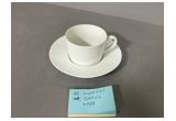 Glazed Reinforced Porcelain Cup & Saucer Set