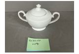 High-White Porcelain Cup & Saucer Set