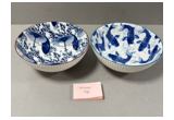 Printed Porcelain Serving Bowl